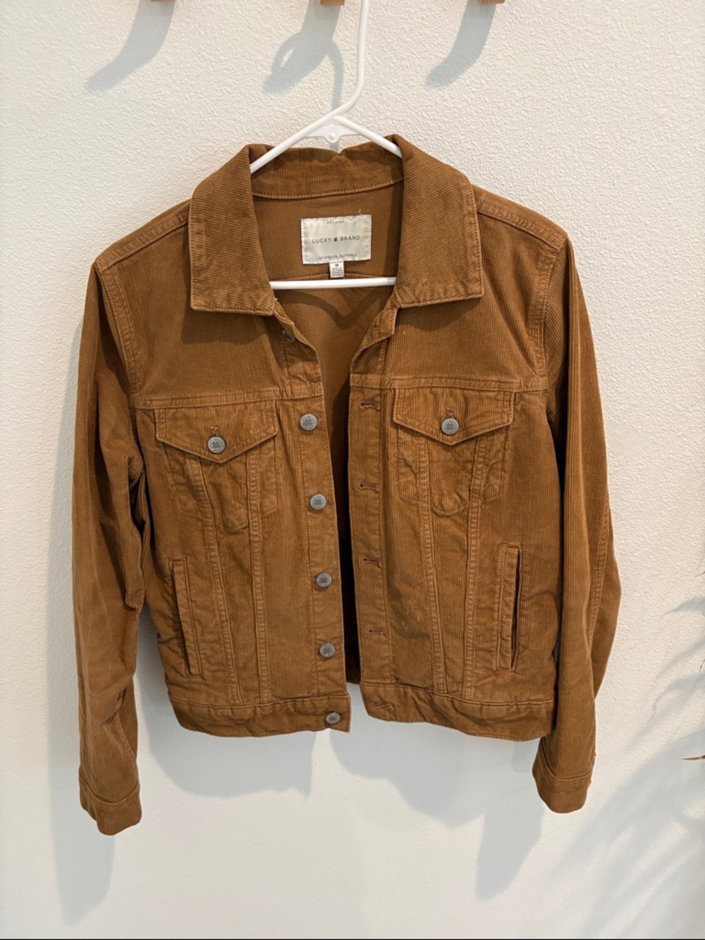 Lucky Brand Corduroy Jacket in Warm Brown
